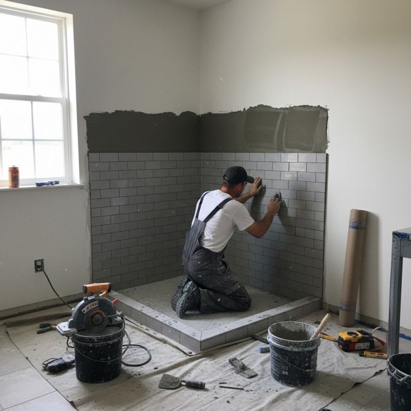 Bathroom Wall Installation